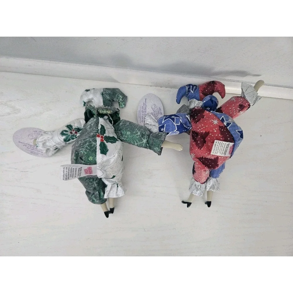 Sugar Loaf Classiques Harlequin Jester‎ Christmas Dolls - Set Of 2